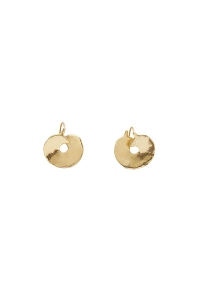 The Atomic Disc Mini Hoop Earrings