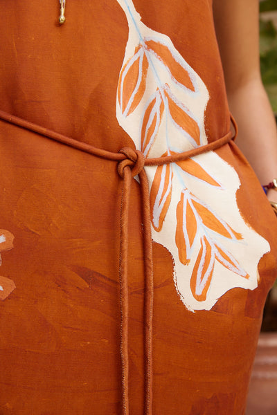 The Soleil D'Amour Silk Midi Dress