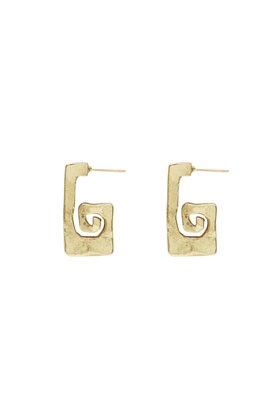 The Le Jardin Long Spiral Earrings