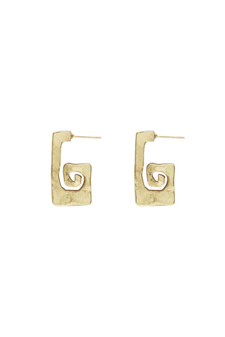 The Le Jardin Long Spiral Earrings