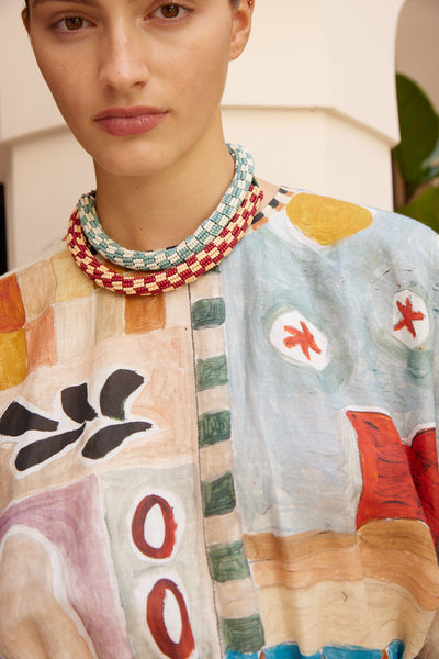 The Le Jardin Bunch Bead Necklace in Clay