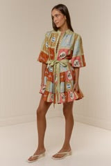 The Ruba Mini Dress Maya Tile