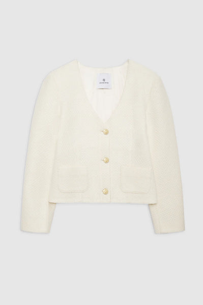 The Anitta Jacket in Ivory Woven