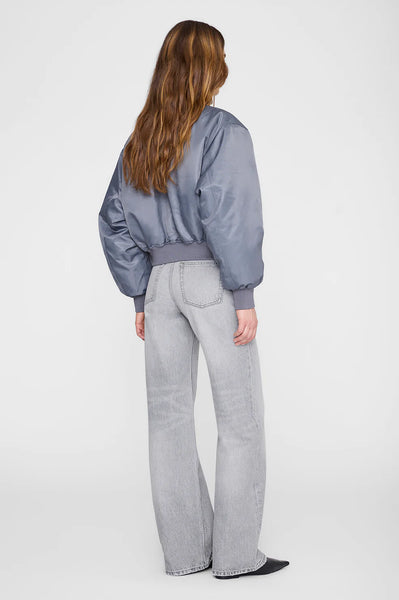 The Cropped Leon Bomber in Dark Grey