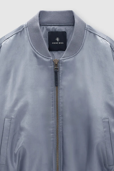 The Cropped Leon Bomber in Dark Grey