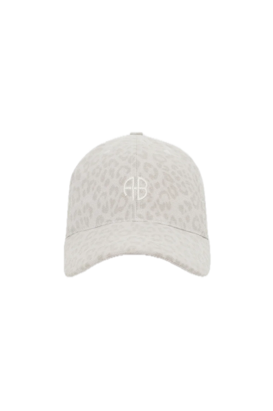 The Jeremy Baseball Cap in Washed White Leopard