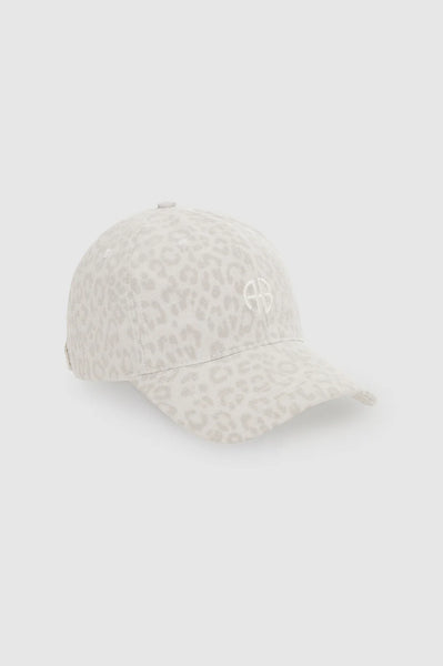 The Jeremy Baseball Cap in Washed White Leopard