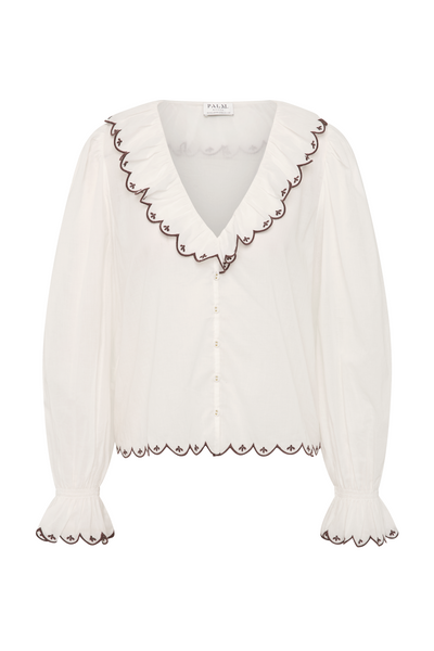 The Darcy Top in Regatta Embroidery