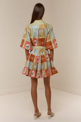 The Ruba Mini Dress Maya Tile