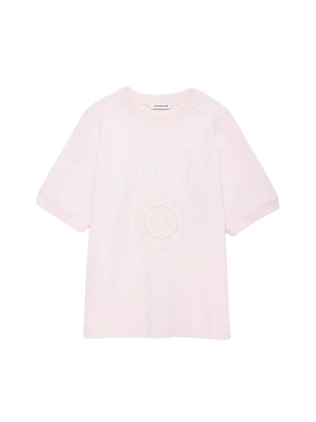 The Jaylin Tee Collegiate in Powder Pink