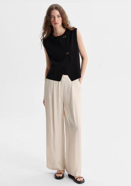The Bennett Knit Vest in Black