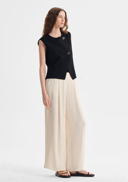 The Bennett Knit Vest in Black