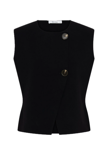 The Bennett Knit Vest in Black