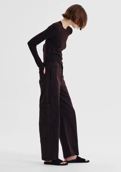The Jensen Denim Cargo Pant in Espresso