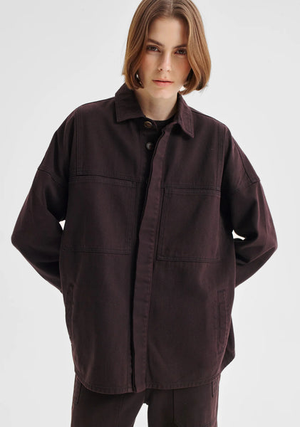 The Jensen Denim Jacket in Espresso
