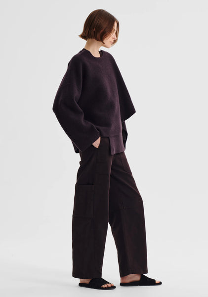 The Valerie Knit Wrap Jacket in Espresso