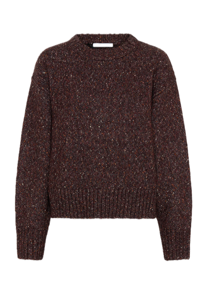 The Zoe Knit Pullover in Boysenberry