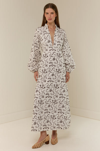 The Josie Dress in Regatta Embroidery