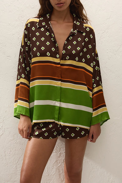 The Cora Shirt in Valencia Stripe