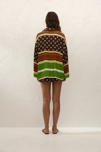 The Cora Shirt in Valencia Stripe