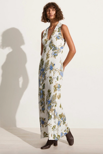 The Romi Maxi Dress in Escala Floral Ivory