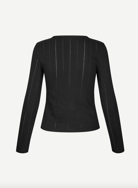 The Sajunes LS Cardigan in Black