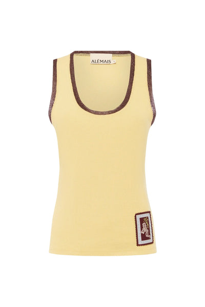 The Ramon Cotton Tank Top in Lemon