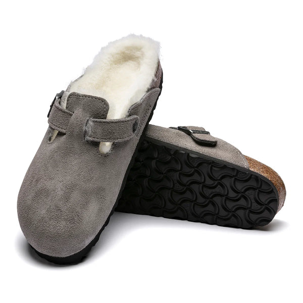 The Boston Shearling in Suede Leather