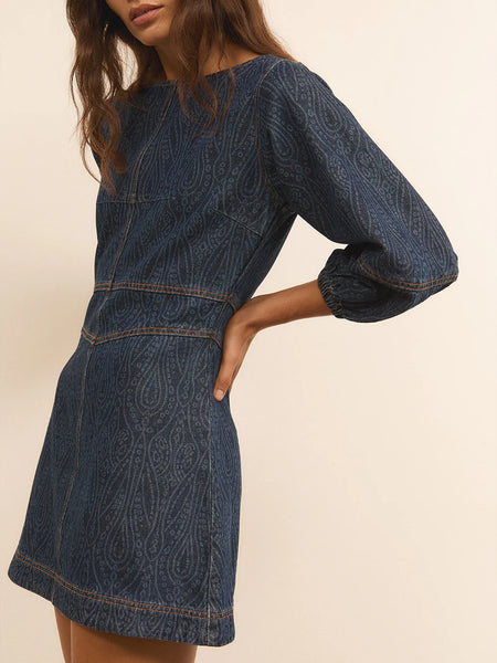 The Nixie Denim Mini Dress