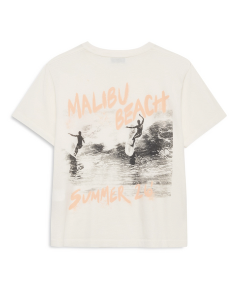 The Shelley Tee Surfer in Washed Buttercream