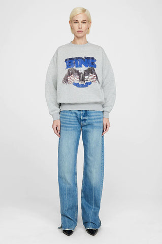The Vintage Bing Sweatshirt in Heather Grey and Blue